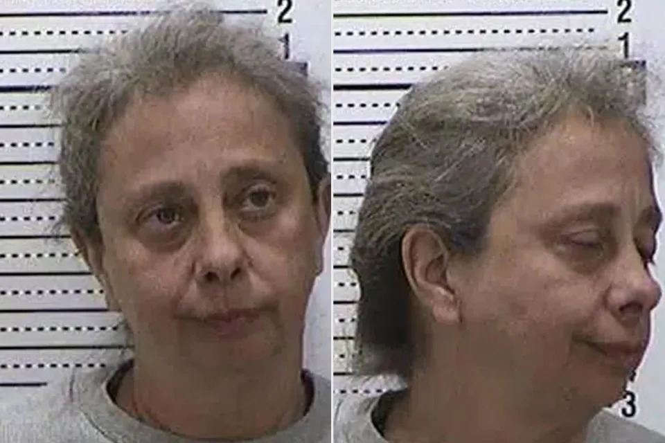 <p>Minot Police Department (2)</p> Ina Thea Kenoyer in October 2023 mugshots.