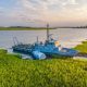 An abandoned 120-foot US Navy ship is stuck in a Johns Island creek. How did it get there?